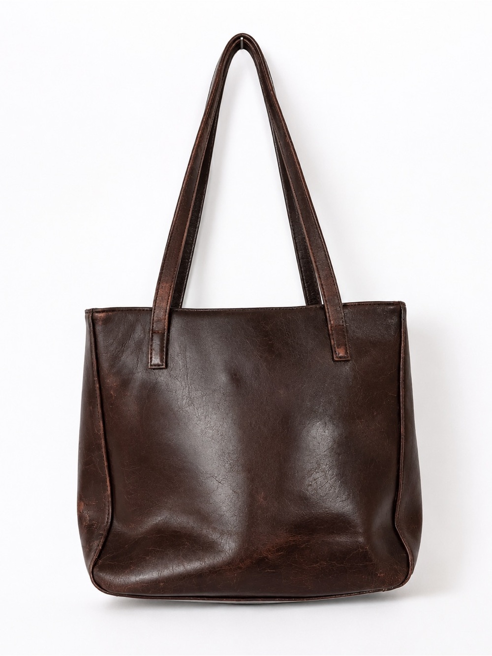 Vintage Liz Claiborne Brown Leather Shoulder Bag Genuine Leather Purse 90’s y2k - Picture 2 of 10